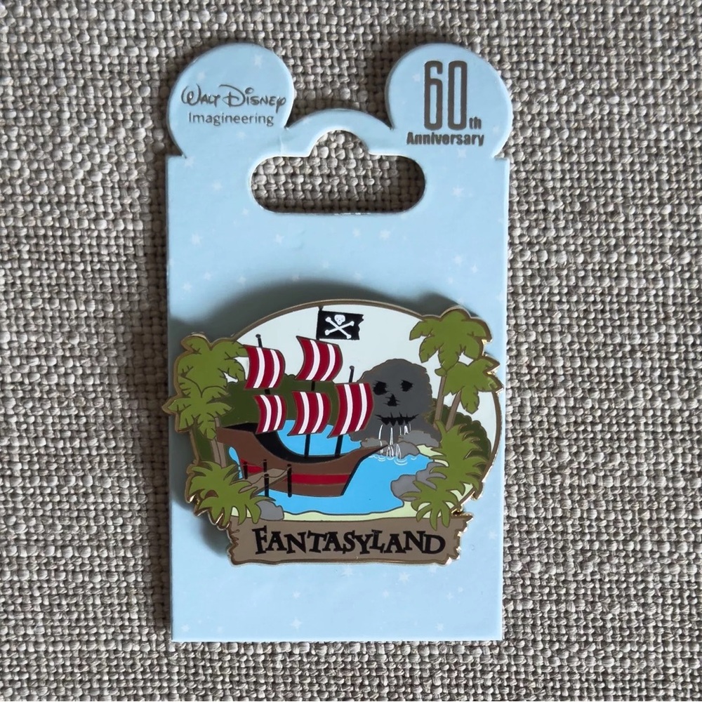 WDI 60th Anniversary Decade Series 1950s Fantasyland Skull Rock Cove Pin LE 150